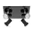 Eglo Luce da soffitto Tamara 1 Acciaio Nero Cromo 4x2.8W 4x250lm - 830 Luce Calda -  | IP44 - Incl. 4x GU10
