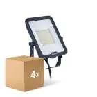Confezione Multipack 4x Philips Proiettore LED Ledinaire BVP167 50W 6000lm 110D - 830-840-865 CCT | IP65 - Simmetrico