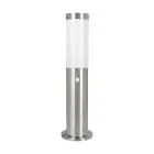 Eglo Lampada a piedistallo Helsinki Acciaio Inossidabile | IP44 - Adatto per 1x E27 - Sensore Di Movimento